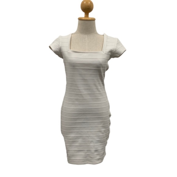 Nicki Minaj Dresses & Skirts - Ncki Minaj white square neck bodycon dress